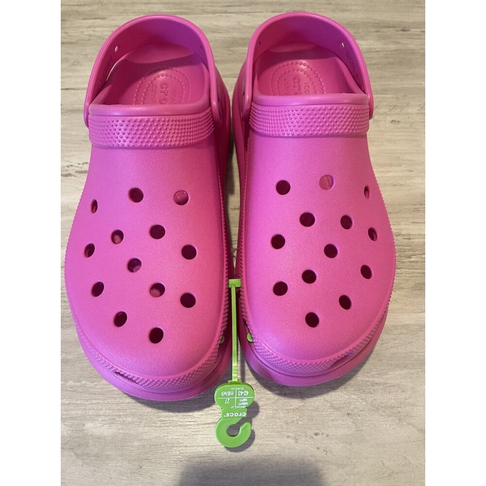 Crocs Classic Crush Clog‎ Women's Size 11 Men’s 9 Pink Platform With Tags